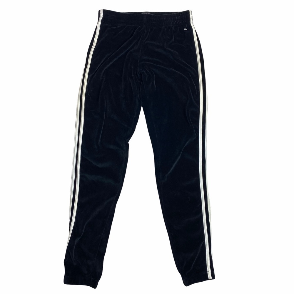 Indah Body High Rise Velvet/Velour Sporty Tuxedo Stripe Joggers Size 0